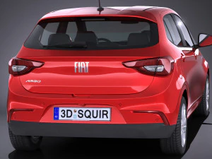 Fiat Argo 2018 3D Model