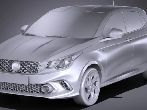 Fiat Argo 2018 3D Model