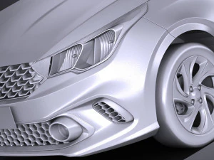 Fiat Argo 2018 3D Model