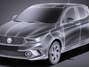 Fiat Argo 2018 Modelo 3D