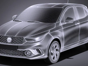 Fiat Argo 2018 3D Model