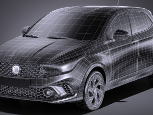 Fiat Argo 2018 Modelo 3D