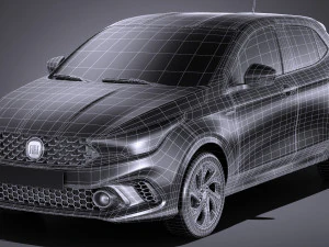 Fiat Argo 2018 3D Model
