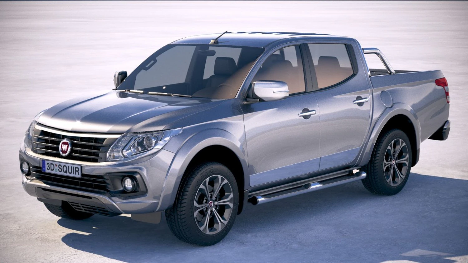 Fiat Fullback 2018 3D Model .c4d .max .obj .3ds .fbx .stl .blend 