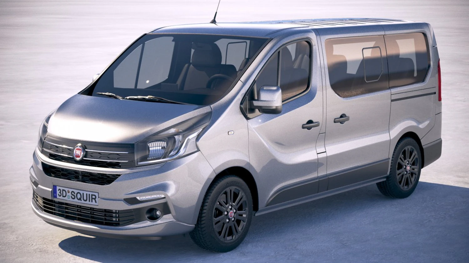 Fiat Talento Passenger 2018 3D Model .c4d .max .obj .3ds .fbx .stl .blend 