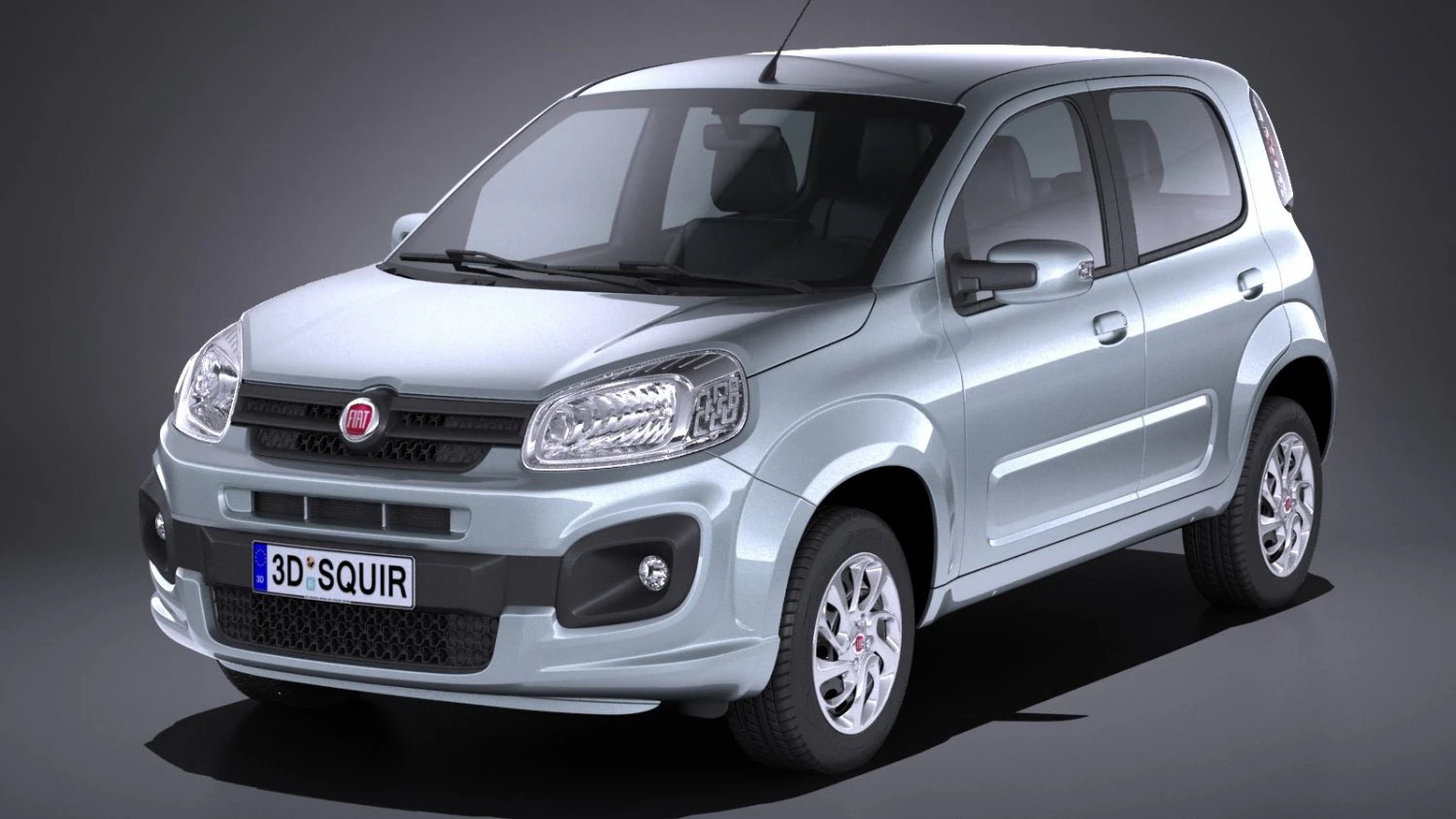 Fiat Uno 2017 3D Model .c4d .max .obj .3ds .fbx .stl .blend 