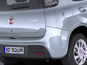 Fiat Uno 2017 3D Model