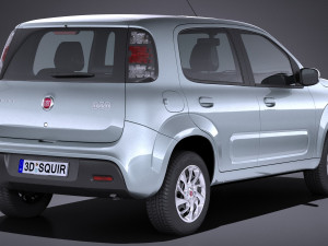 Fiat Uno 2017 3D Model