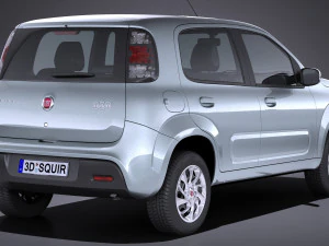 Fiat Uno 2017 3D Model