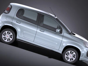Fiat Uno 2017 3D Model