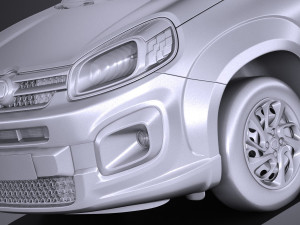 Fiat Uno 2017 3D Model