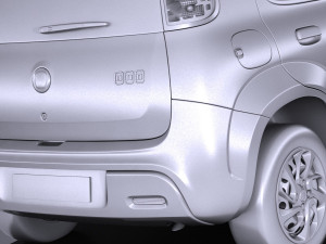 Fiat Uno 2017 3D Model