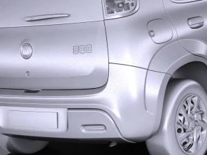 Fiat Uno 2017 3D Model