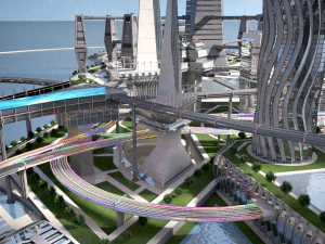 Future City on Earth V1 3D Model