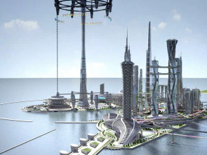 Future City on Earth V1 3D Model