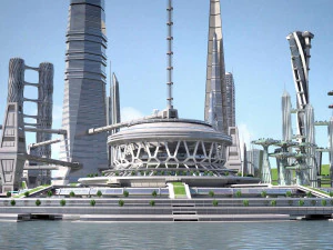 Future City on Earth V1 3D Model