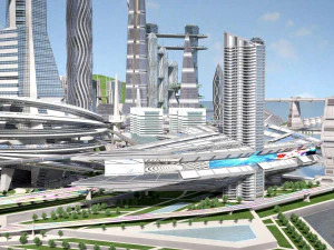 Future City on Earth V1 3D Model