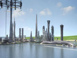 Future City on Earth V1 3D Model
