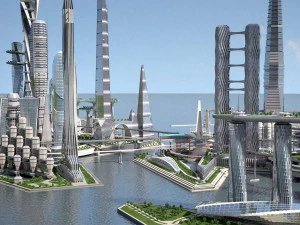 Future City on Earth V1 3D Model