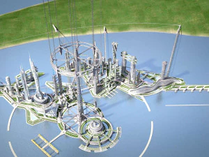 Future City on Earth V1 3D Model