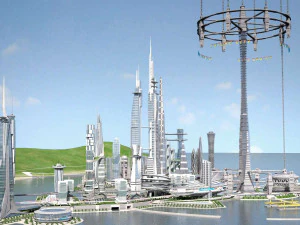 Future City on Earth V1 3D Model