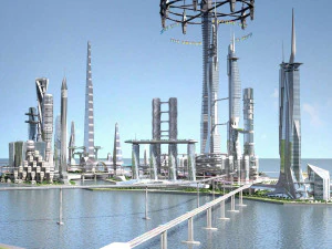 Future City on Earth V1 3D Model