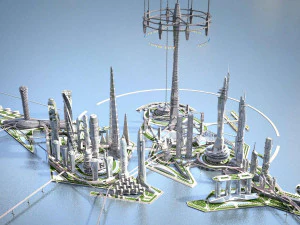 Future City on Earth V1 3D Model