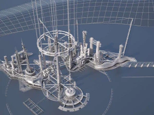 Future City on Earth V1 3D Model