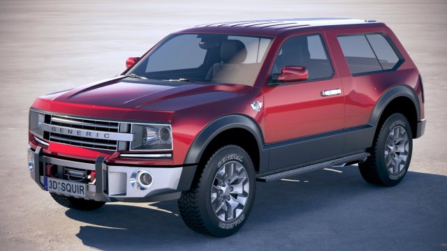 generic 4x4 car 2018 Modelo 3D .c4d .max .obj .3ds .fbx .stl .blend 