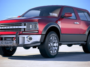 generic 4x4 car 2018 Modelo 3D
