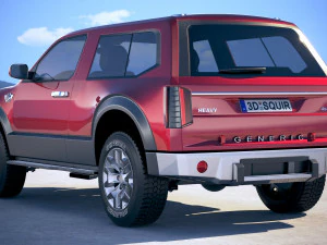 generic 4x4 car 2018 3D Model
