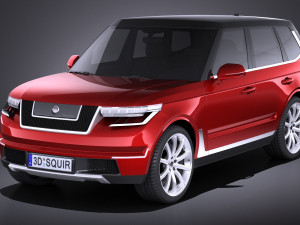 Generic Average Luxury SUV 2018 3D Model