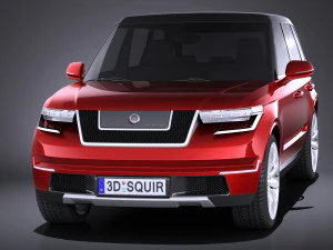 Generic Average Luxury SUV 2018 3D Model