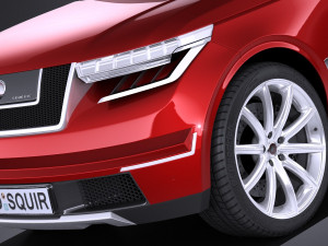 Generic Average Luxury SUV 2018 3Dモデル