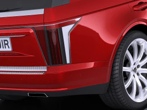 Generic Average Luxury SUV 2018 3D Model
