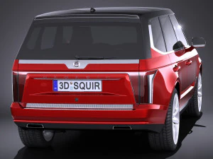 Generic Average Luxury SUV 2018 3D Model