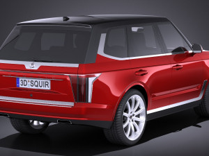 Generic Average Luxury SUV 2018 3Dモデル