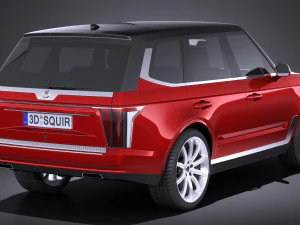 Generic Average Luxury SUV 2018 3D Model