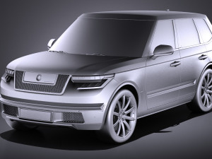 Generic Average Luxury SUV 2018 3Dモデル