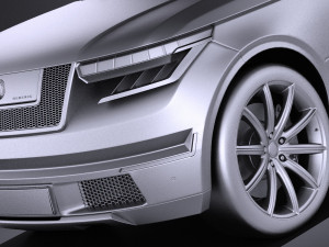 Generic Average Luxury SUV 2018 3Dモデル