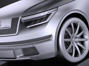 Generic Average Luxury SUV 2018 3D Model