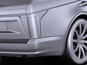 Generic Average Luxury SUV 2018 3D Model