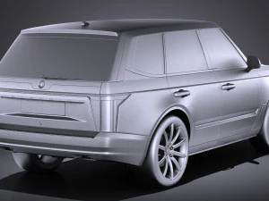 Generic Average Luxury SUV 2018 3D Model
