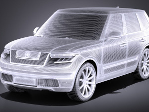 Generic Average Luxury SUV 2018 3Dモデル