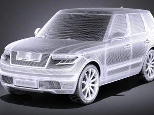 Generic Average Luxury SUV 2018 3D Model