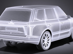 Generic Average Luxury SUV 2018 3Dモデル