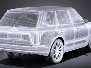 Generic Average Luxury SUV 2018 3D Model