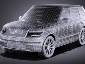 Generic Average Luxury SUV 2018 3Dモデル