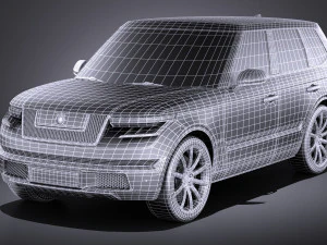 Generic Average Luxury SUV 2018 3D Model