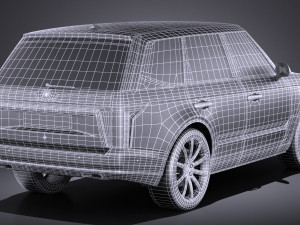 Generic Average Luxury SUV 2018 3Dモデル
